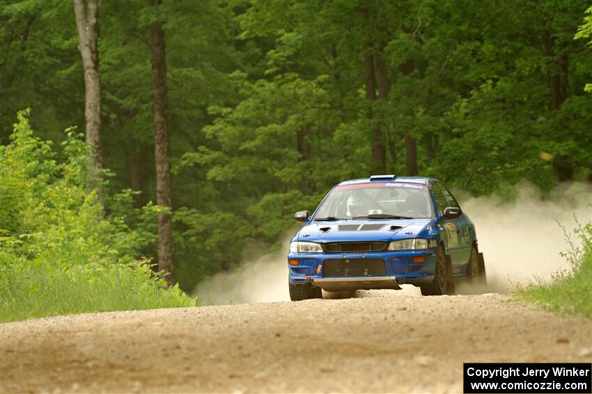 Connor Himes / Aleut Hatfield Subaru Impreza on SS2, Skunk Creek.