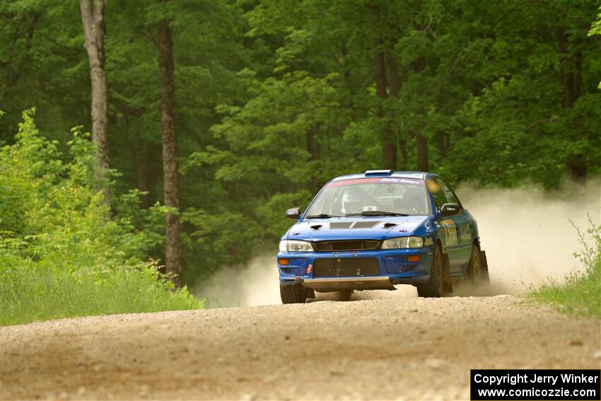 Connor Himes / Aleut Hatfield Subaru Impreza on SS2, Skunk Creek.