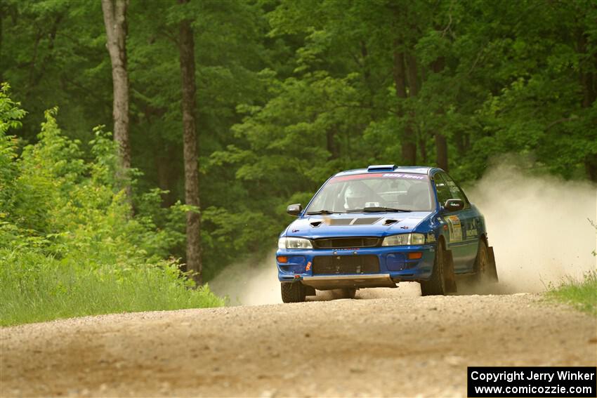 Connor Himes / Aleut Hatfield Subaru Impreza on SS2, Skunk Creek.