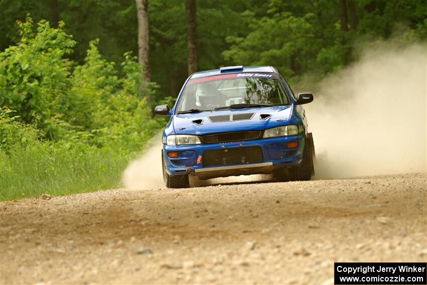 Connor Himes / Aleut Hatfield Subaru Impreza on SS2, Skunk Creek.