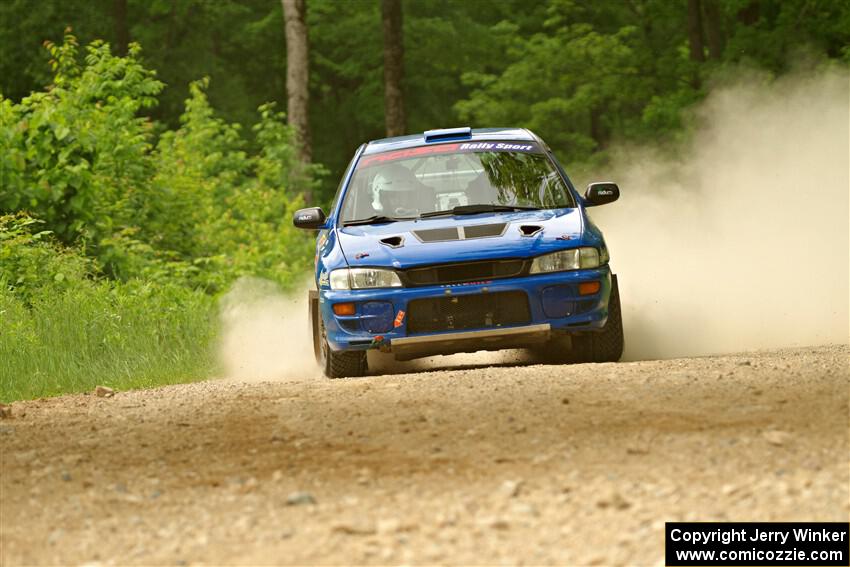Connor Himes / Aleut Hatfield Subaru Impreza on SS2, Skunk Creek.