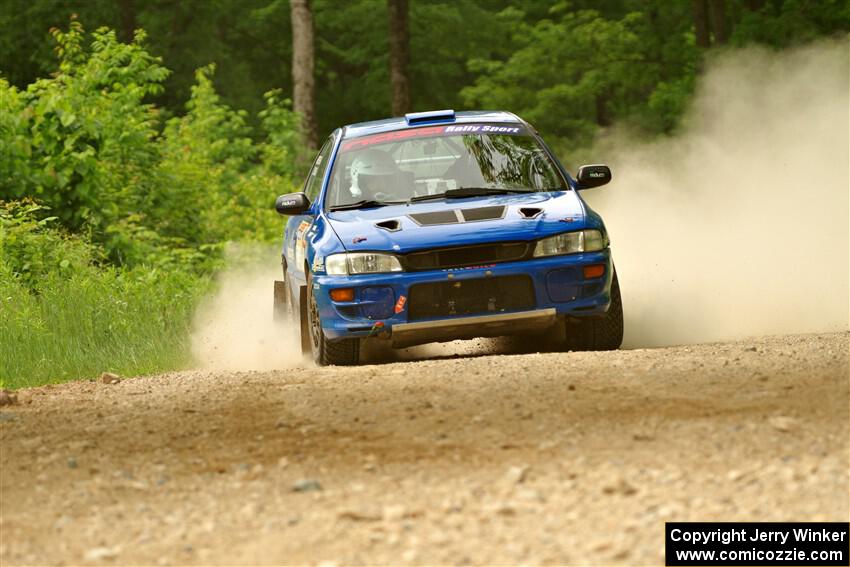 Connor Himes / Aleut Hatfield Subaru Impreza on SS2, Skunk Creek.