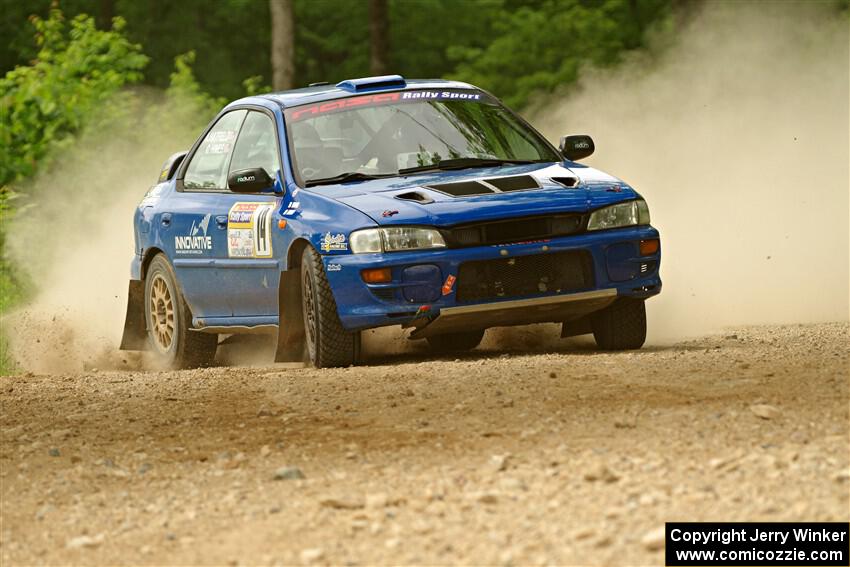 Connor Himes / Aleut Hatfield Subaru Impreza on SS2, Skunk Creek.