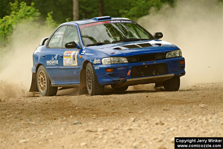 Connor Himes / Aleut Hatfield Subaru Impreza on SS2, Skunk Creek.