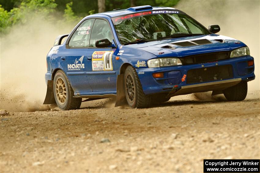 Connor Himes / Aleut Hatfield Subaru Impreza on SS2, Skunk Creek.