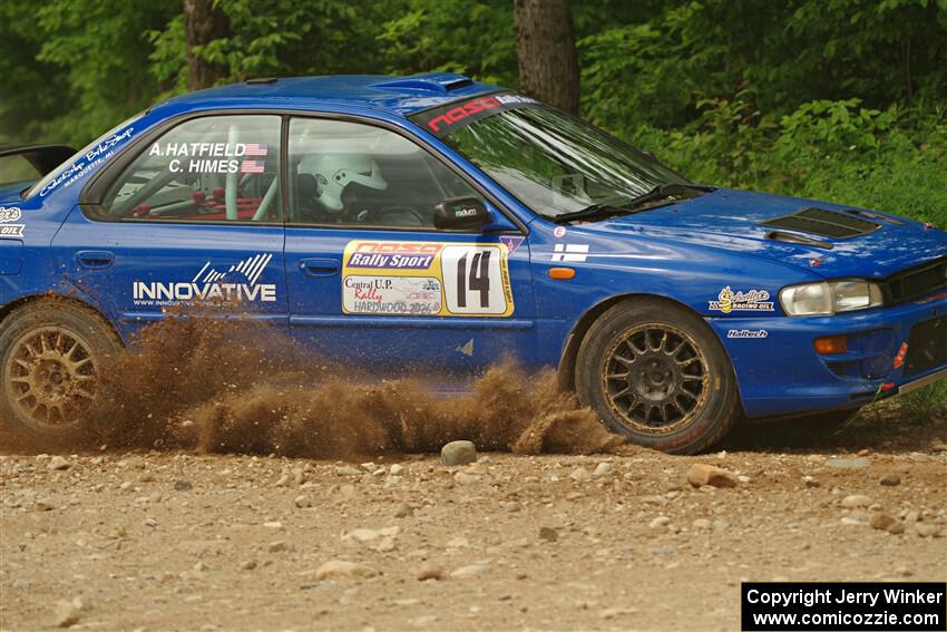 Connor Himes / Aleut Hatfield Subaru Impreza on SS2, Skunk Creek.