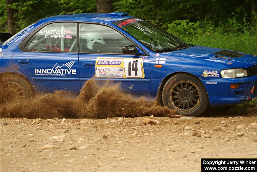 Connor Himes / Aleut Hatfield Subaru Impreza on SS2, Skunk Creek.