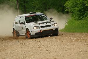 John Gusmano / Zack Goldstein VW GTI on SS2, Skunk Creek.