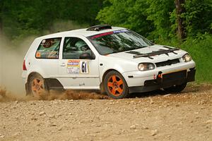John Gusmano / Zack Goldstein VW GTI on SS2, Skunk Creek.