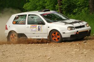 John Gusmano / Zack Goldstein VW GTI on SS2, Skunk Creek.