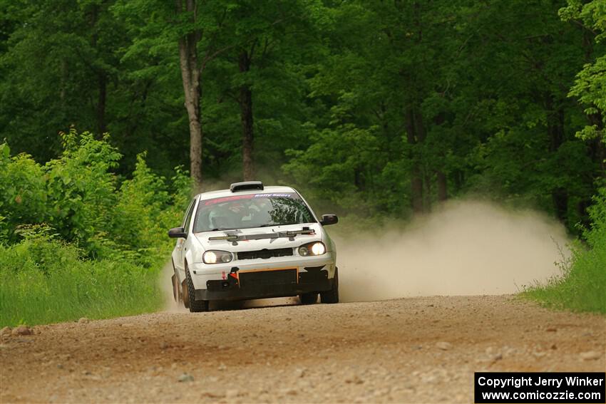 John Gusmano / Zack Goldstein VW GTI on SS2, Skunk Creek.