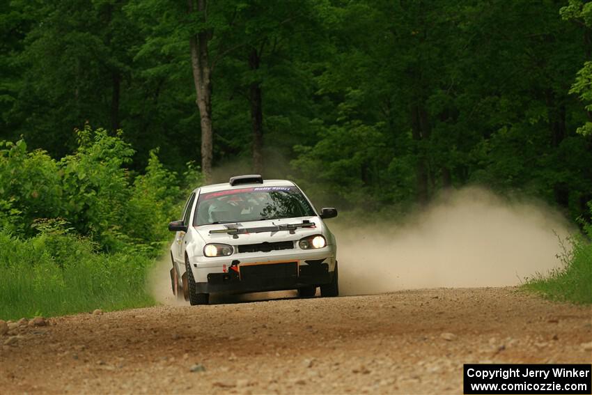 John Gusmano / Zack Goldstein VW GTI on SS2, Skunk Creek.