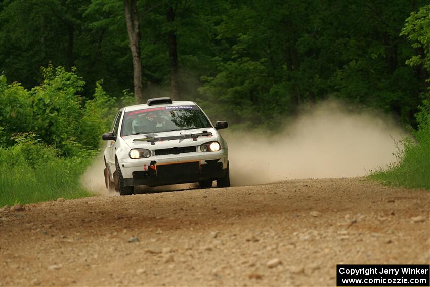 John Gusmano / Zack Goldstein VW GTI on SS2, Skunk Creek.