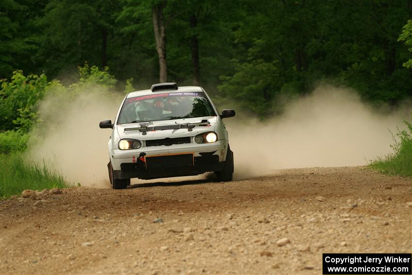 John Gusmano / Zack Goldstein VW GTI on SS2, Skunk Creek.