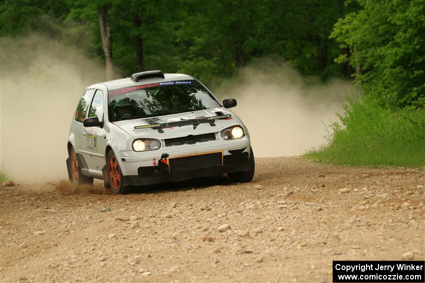 John Gusmano / Zack Goldstein VW GTI on SS2, Skunk Creek.