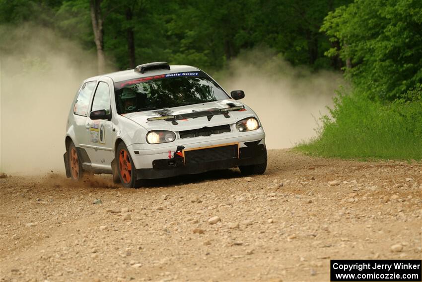 John Gusmano / Zack Goldstein VW GTI on SS2, Skunk Creek.