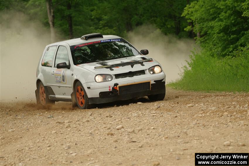John Gusmano / Zack Goldstein VW GTI on SS2, Skunk Creek.