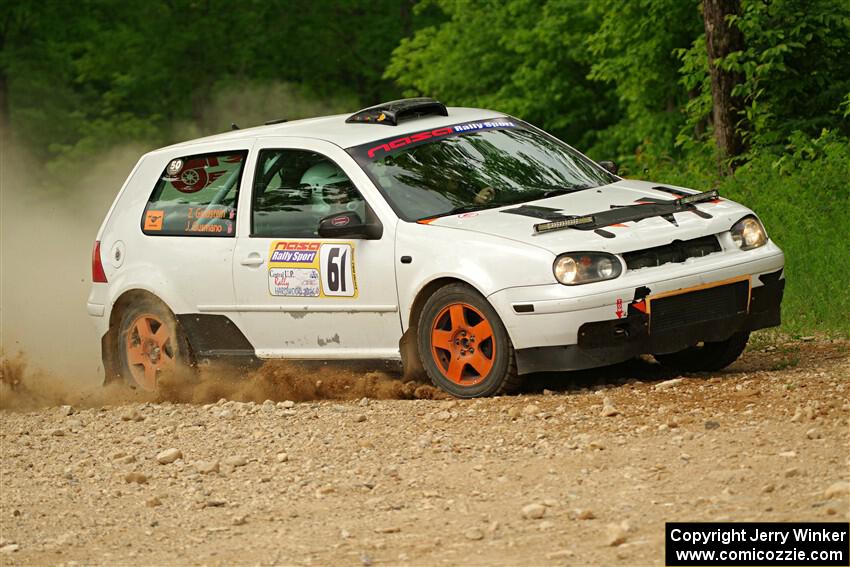 John Gusmano / Zack Goldstein VW GTI on SS2, Skunk Creek.