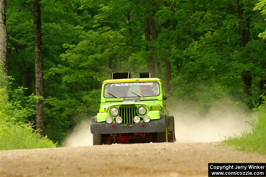 Mike Purzycki / Matt Wernette Jeep Scrambler on SS2, Skunk Creek.