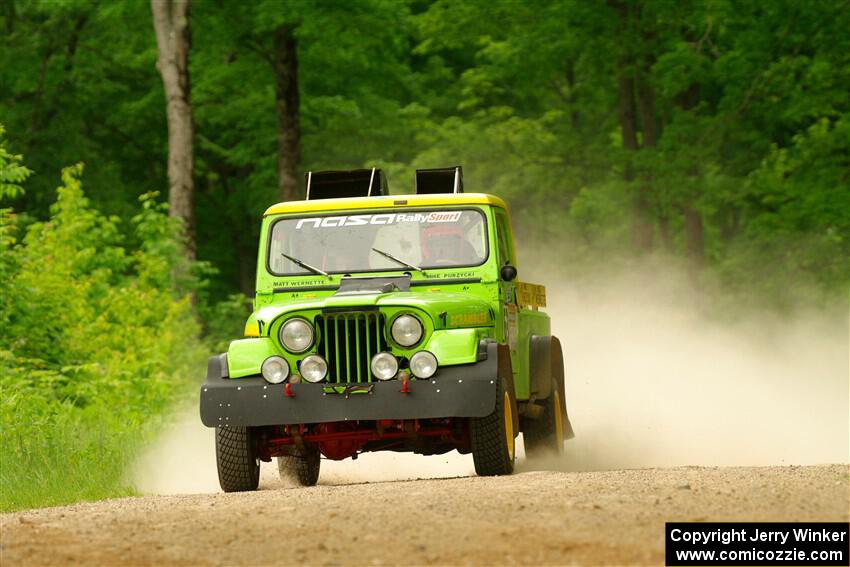 Mike Purzycki / Matt Wernette Jeep Scrambler on SS2, Skunk Creek.