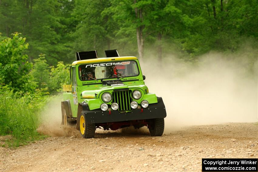 Mike Purzycki / Matt Wernette Jeep Scrambler on SS2, Skunk Creek.