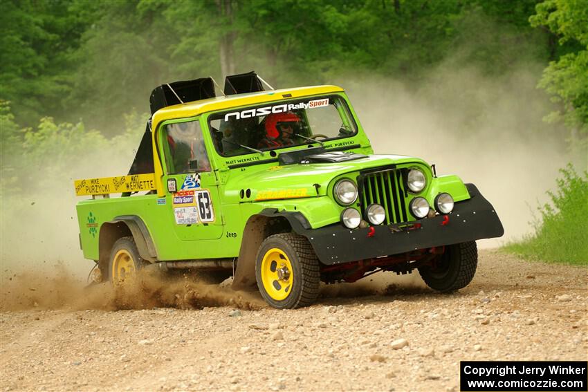 Mike Purzycki / Matt Wernette Jeep Scrambler on SS2, Skunk Creek.