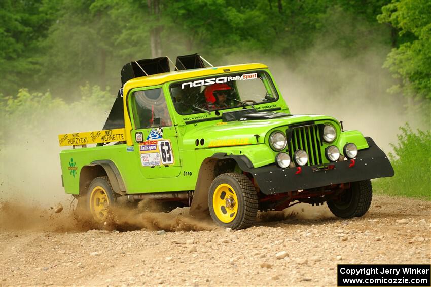 Mike Purzycki / Matt Wernette Jeep Scrambler on SS2, Skunk Creek.