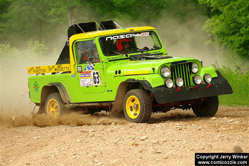 Mike Purzycki / Matt Wernette Jeep Scrambler on SS2, Skunk Creek.