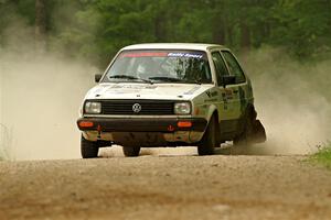 Heath Shively / Shanti Witt VW Golf on SS2, Skunk Creek.