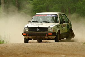 Heath Shively / Shanti Witt VW Golf on SS2, Skunk Creek.