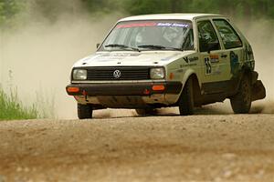 Heath Shively / Shanti Witt VW Golf on SS2, Skunk Creek.