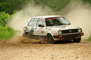 Heath Shively / Shanti Witt VW Golf on SS2, Skunk Creek.