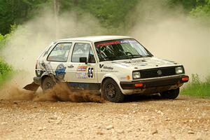 Heath Shively / Shanti Witt VW Golf on SS2, Skunk Creek.