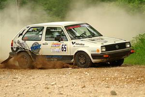 Heath Shively / Shanti Witt VW Golf on SS2, Skunk Creek.