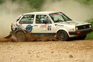 Heath Shively / Shanti Witt VW Golf on SS2, Skunk Creek.