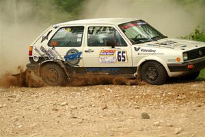 Heath Shively / Shanti Witt VW Golf on SS2, Skunk Creek.