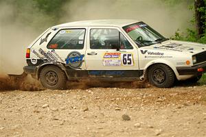 Heath Shively / Shanti Witt VW Golf on SS2, Skunk Creek.