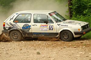 Heath Shively / Shanti Witt VW Golf on SS2, Skunk Creek.