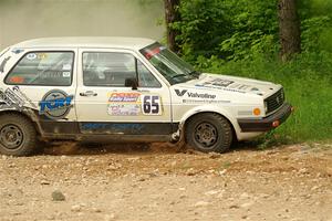 Heath Shively / Shanti Witt VW Golf on SS2, Skunk Creek.
