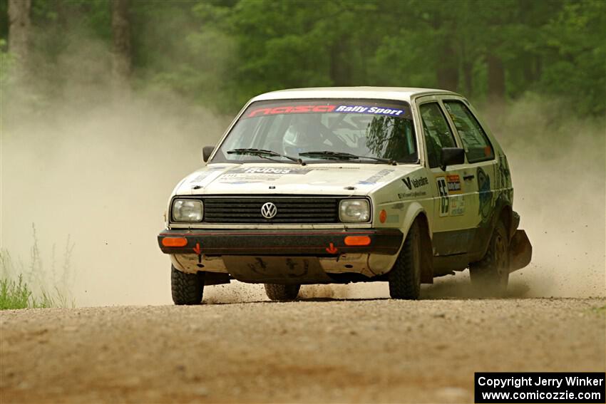 Heath Shively / Shanti Witt VW Golf on SS2, Skunk Creek.