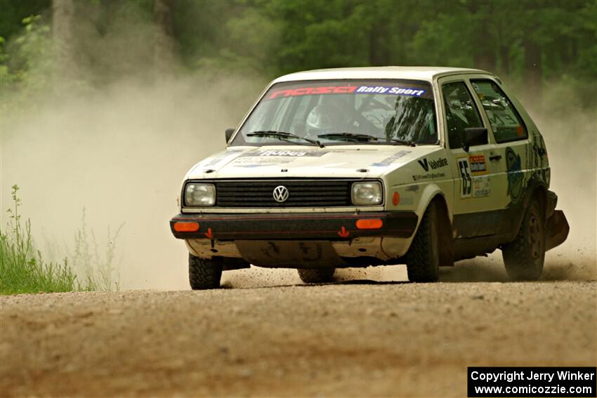 Heath Shively / Shanti Witt VW Golf on SS2, Skunk Creek.