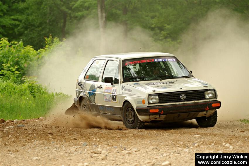 Heath Shively / Shanti Witt VW Golf on SS2, Skunk Creek.