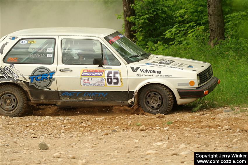 Heath Shively / Shanti Witt VW Golf on SS2, Skunk Creek.