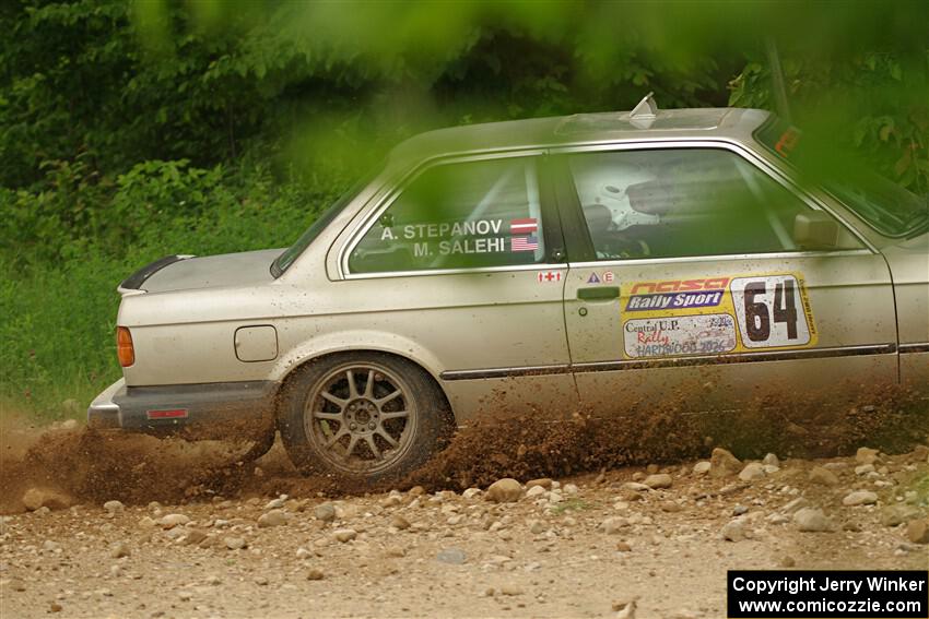 Mohammad Salehi / Artur Stepanov BMW 325is on SS2, Skunk Creek.