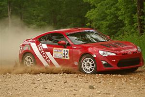 Eric Anderson / Taylor Haelterman Toyota FR-S on SS2, Skunk Creek.