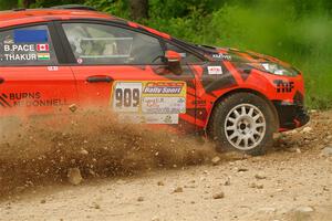 Nikhil Thakur / Brandon Pace Ford Fiesta ST on SS2, Skunk Creek.