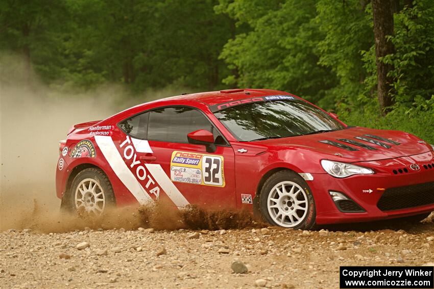 Eric Anderson / Taylor Haelterman Toyota FR-S on SS2, Skunk Creek.