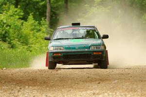 Maegan Burkart / Joanna Seaman Honda CRX Si on SS2, Skunk Creek.
