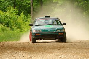 Maegan Burkart / Joanna Seaman Honda CRX Si on SS2, Skunk Creek.