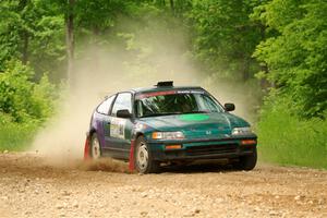 Maegan Burkart / Joanna Seaman Honda CRX Si on SS2, Skunk Creek.